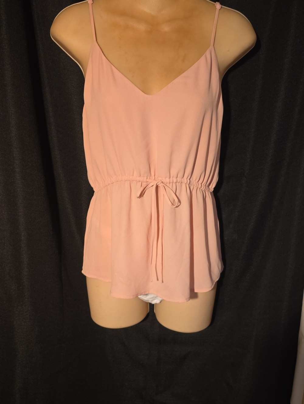 Babaton Women's Peach Colored Spaghetti Strap Cami Top
